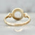 Love Potion Round Rose Cut Moonstone Ring