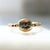 Mare Nubium Golden Oval Cut Sapphire Ring