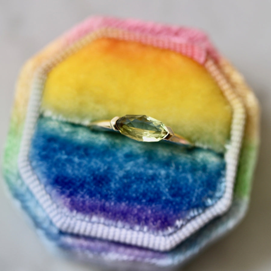 Marquise Cut Chrysoberyl Ring