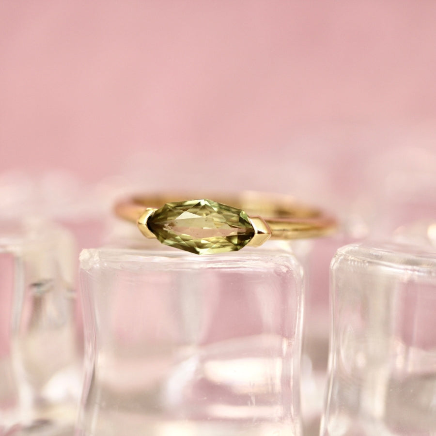 Marquise Cut Chrysoberyl Ring