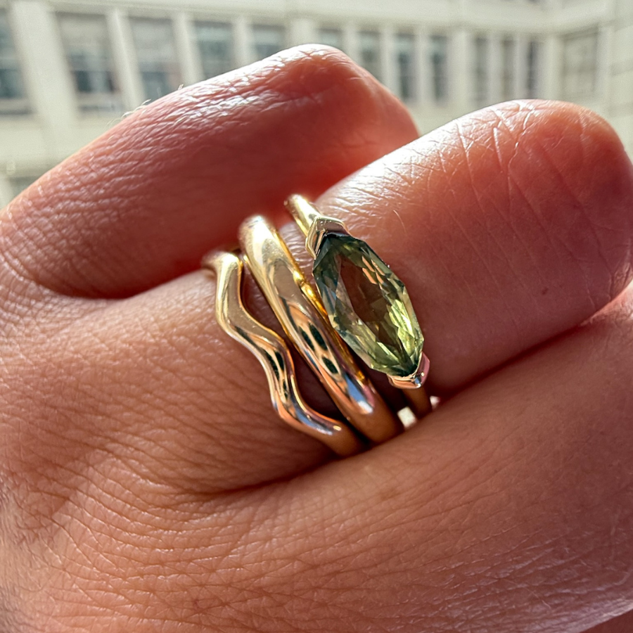 Marquise Cut Chrysoberyl Ring