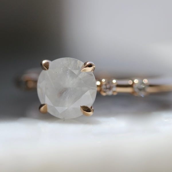 Midnight Sun Icy Round Brilliant Cut Diamond Ring