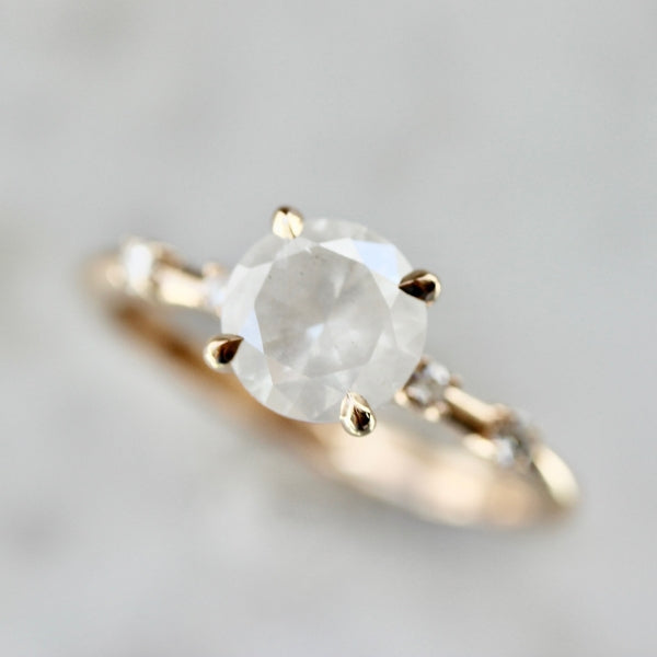 Midnight Sun Icy Round Brilliant Cut Diamond Ring