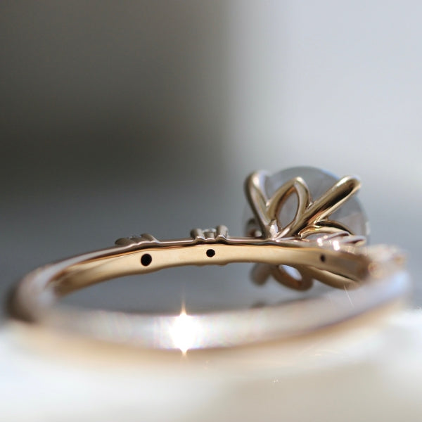 Midnight Sun Icy Round Brilliant Cut Diamond Ring