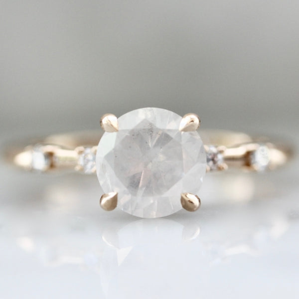 Midnight Sun Icy Round Brilliant Cut Diamond Ring