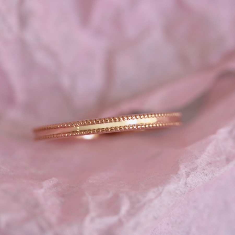 Milgrain Gold Band