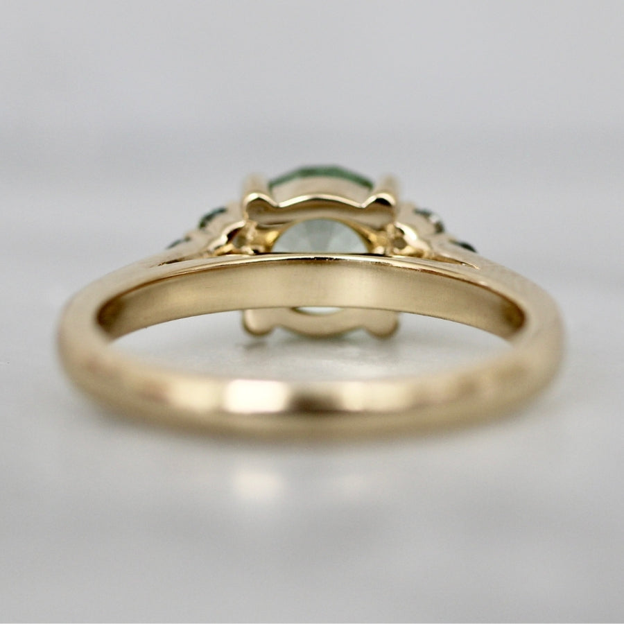 Mint Round Cut Tourmaline Ring