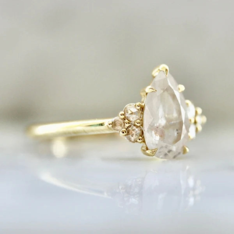 
            Moon Bay Icy Pear Cut Diamond Ring