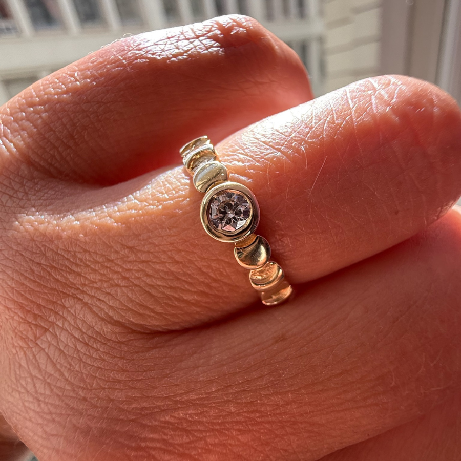 Moon Phase Diamond Ring