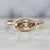 Moval cut diamond ring
