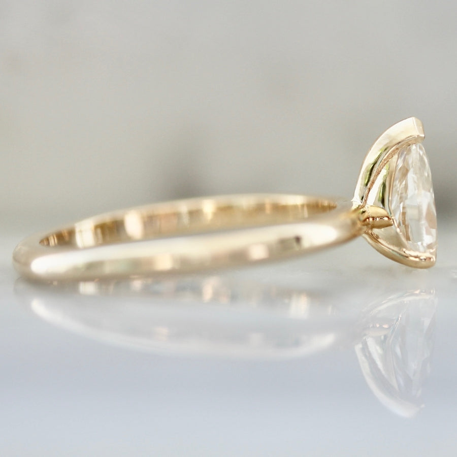 Nude Beach Champagne Pear Cut Diamond Ring