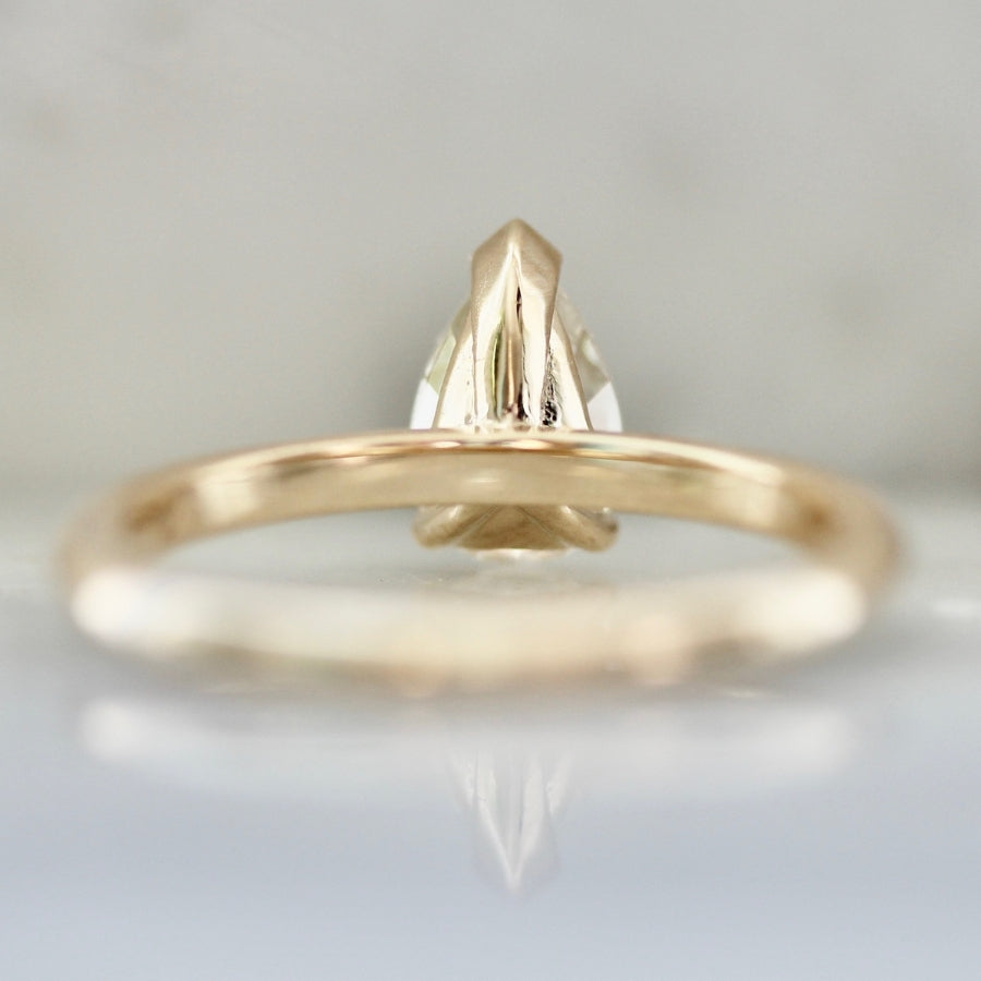 Nude Beach Champagne Pear Cut Diamond Ring