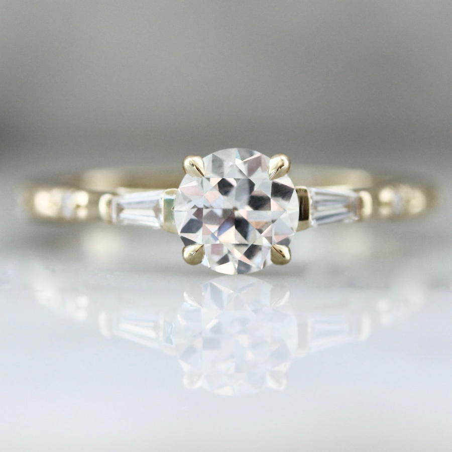 5214 Old European Cut Diamond Engagement Ring