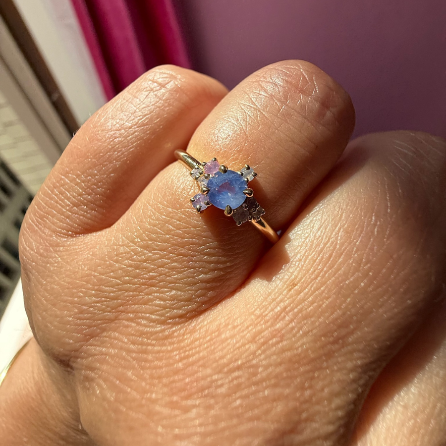 Opalescent Sapphire Ring