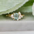 Opalescent green  Montana Sapphire cluster ring