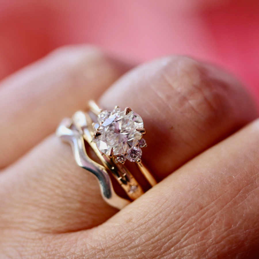 Oval Cut Lab Diamond Ring