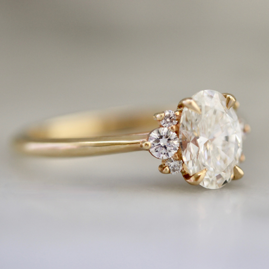 Oval Cut Lab Diamond Ring