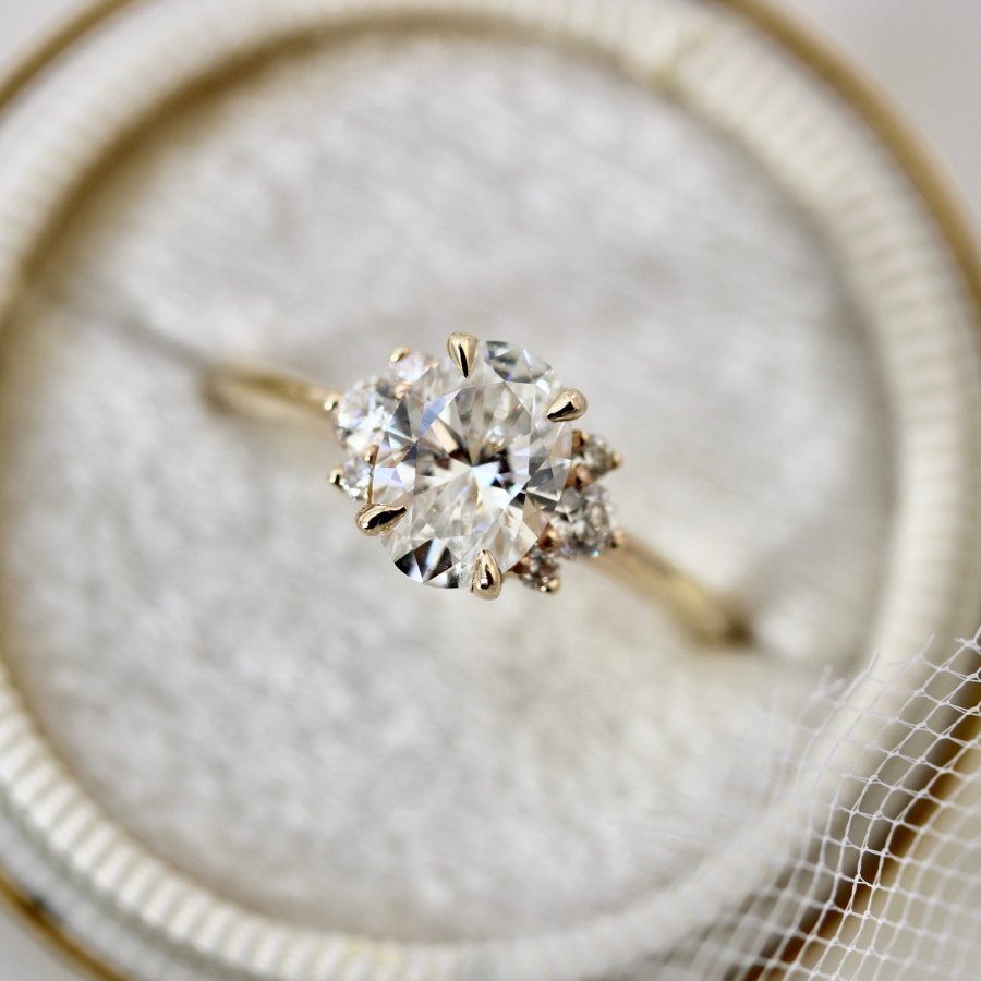 Oval Cut Lab Diamond Ring