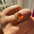 Oval Cut Spessartite Garnet Ring