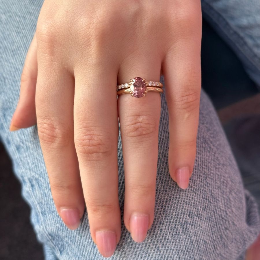 Oval Cut Zircon Ring