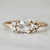Oval Rose Cut Lab Diamond Ring