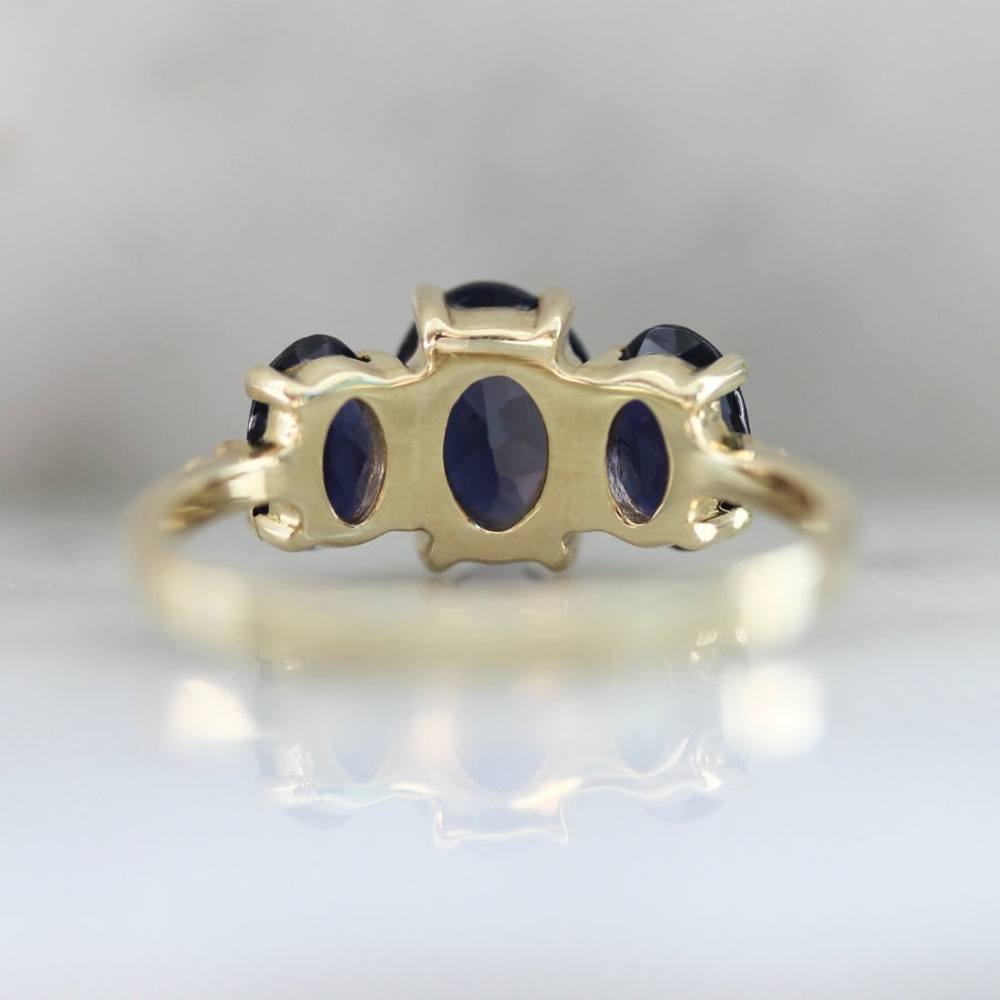 Oval the Moon Violet Iolite Ring