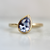 Grotto Pear Cut Blue Sapphire Ring