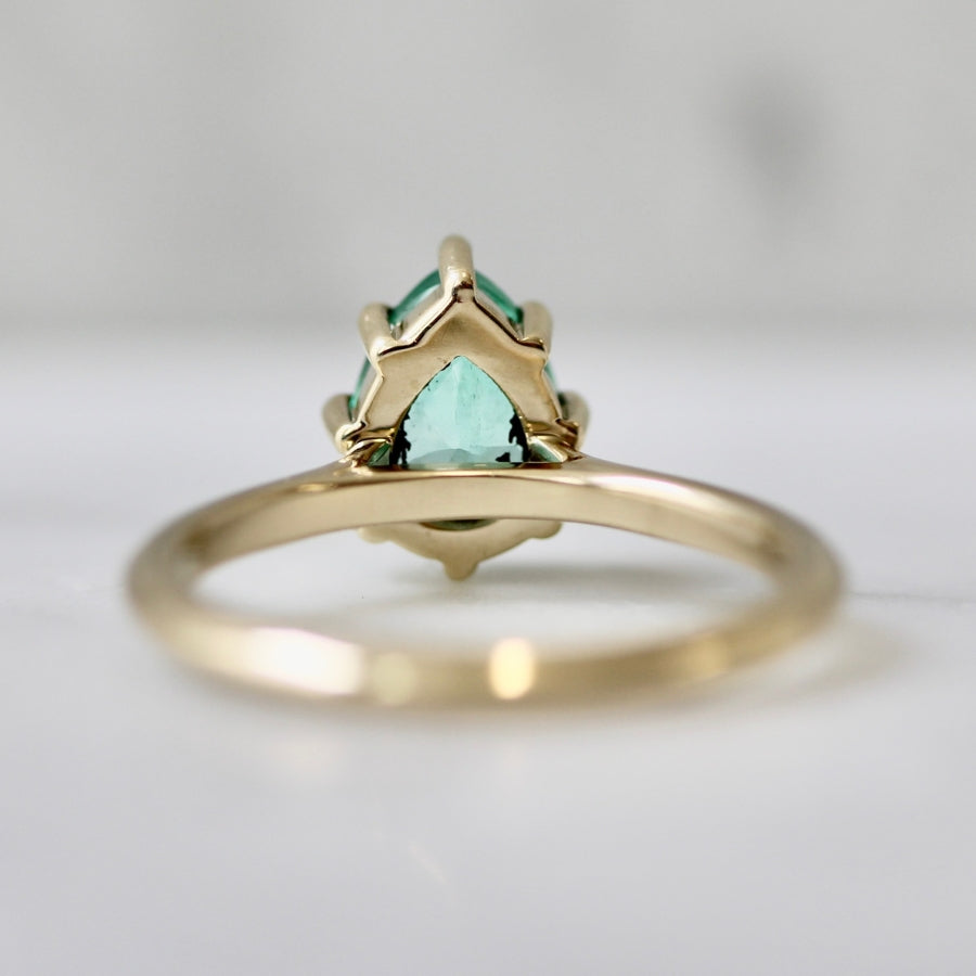 Pear Cut Emerald Ring
