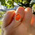 Pear Cut Spessartite Garnet Ring