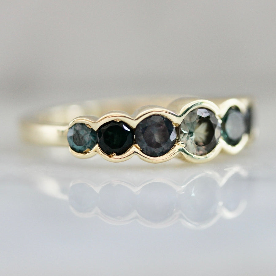 Perfect Storm Round Brilliant Cut Garnet Ring