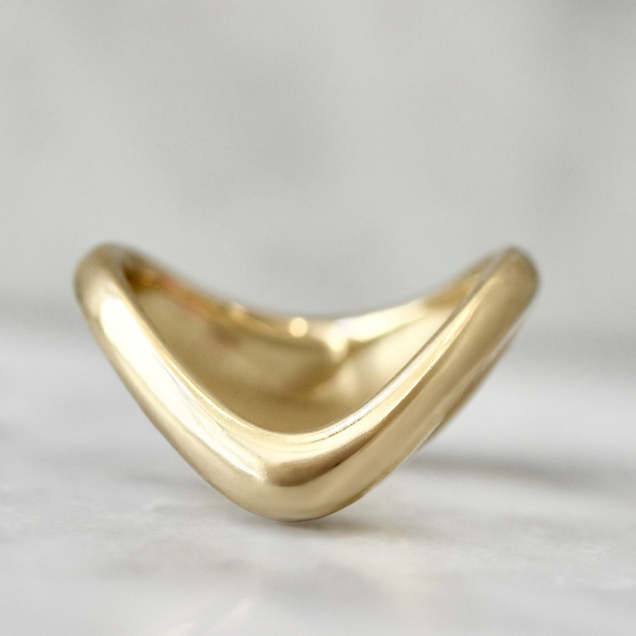 ombré baguette cut sapphire ring