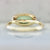 Pistachio Cookie Green Moval Cut Sapphire Ring