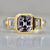 Prelude Purple-Blue Color Change Emerald Cut Spinel Ring