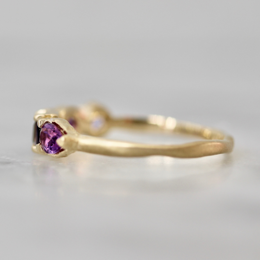 
            Purple Gemstone Medley Ring