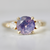 Purple Round Cut Opalescent Sapphire Ring