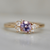 Taro Trifle Purple Round Cut Sapphire Ring