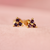 Purple Sapphire Cluster Earrings