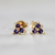 Purple Sapphire Cluster Earrings