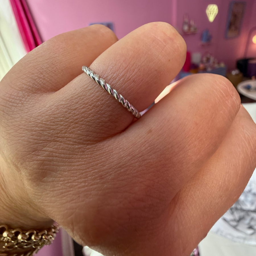 
            Rope Sterling Silver Band