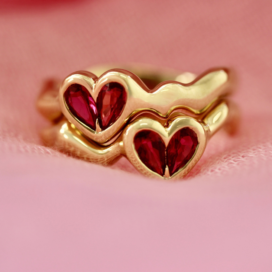 Rubies We Clicked Heart Band