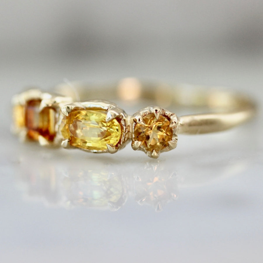 
            Satsuma Yellow Gemstone Medley Ring