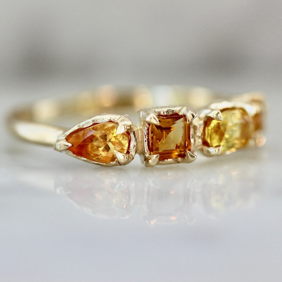 
            Satsuma Yellow Gemstone Medley Ring