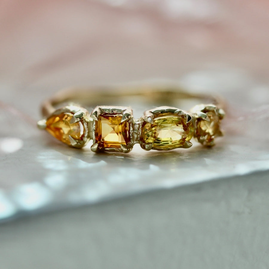 Satsuma Yellow Gemstone Medley Ring