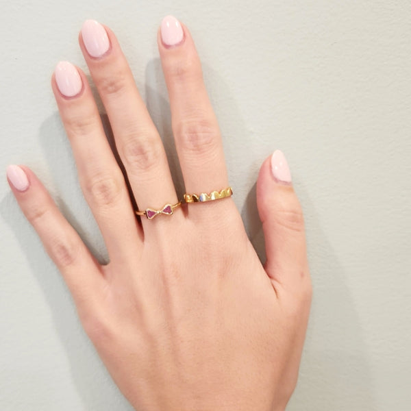 Scalloped Gold Band