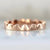 Scalloped Gold Band in rose gold