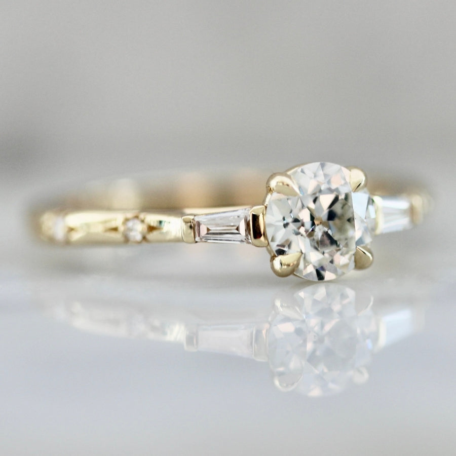 Snow Angel Old European Cut Diamond Ring