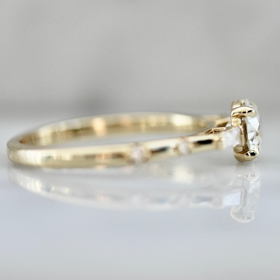 Snow Angel Old European Cut Diamond Ring