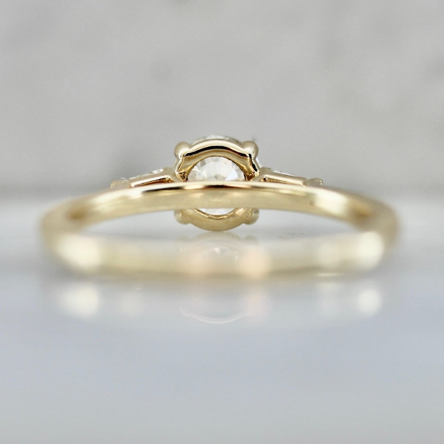 Snow Angel Old European Cut Diamond Ring