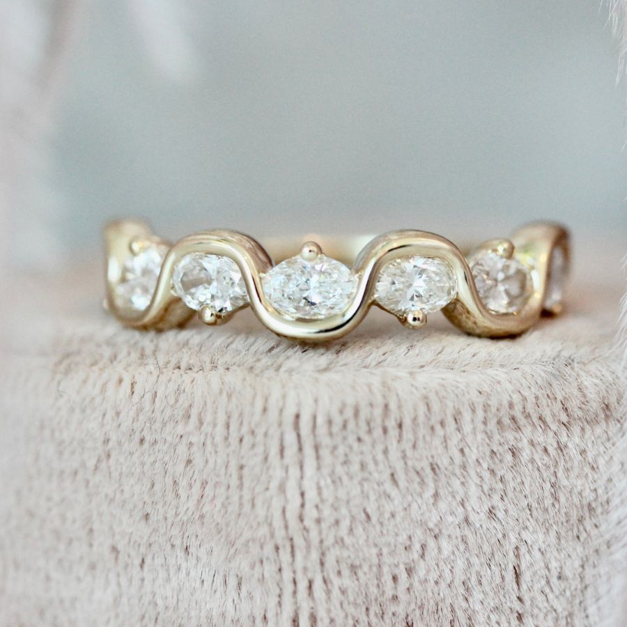 
            Soft Serve Diamond Wedding Band