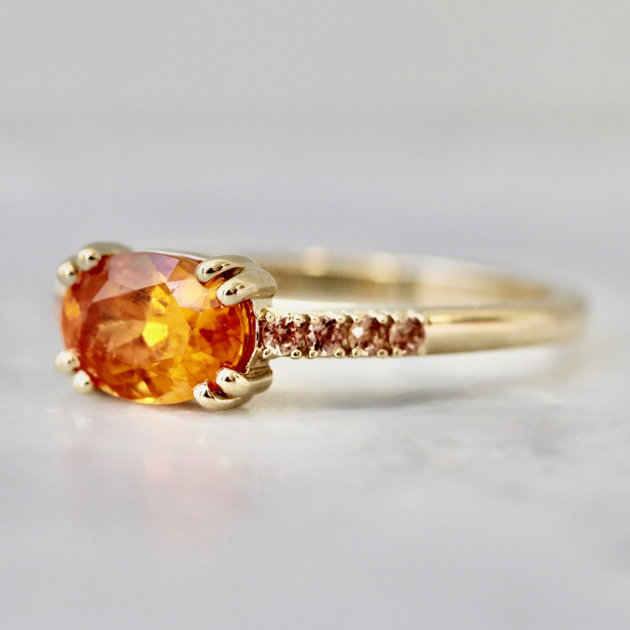 Spessartite Garnet Ring